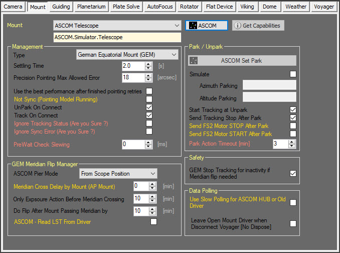 Color Coded Options