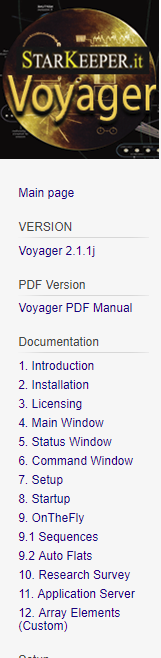 Voyager Wiki Sidebar